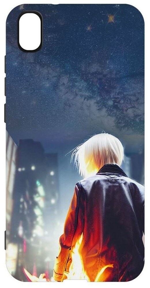 Чехол-накладка Krutoff Soft Case Перспектива для Xiaomi Redmi 7A черный