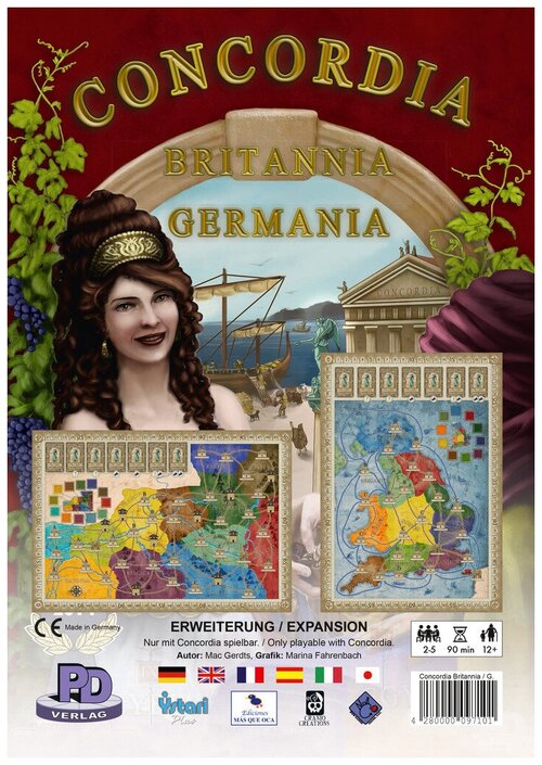 Дополнение для настольной игры Rio Grande Games - Concordia: Britannia / Germania - на английском языке