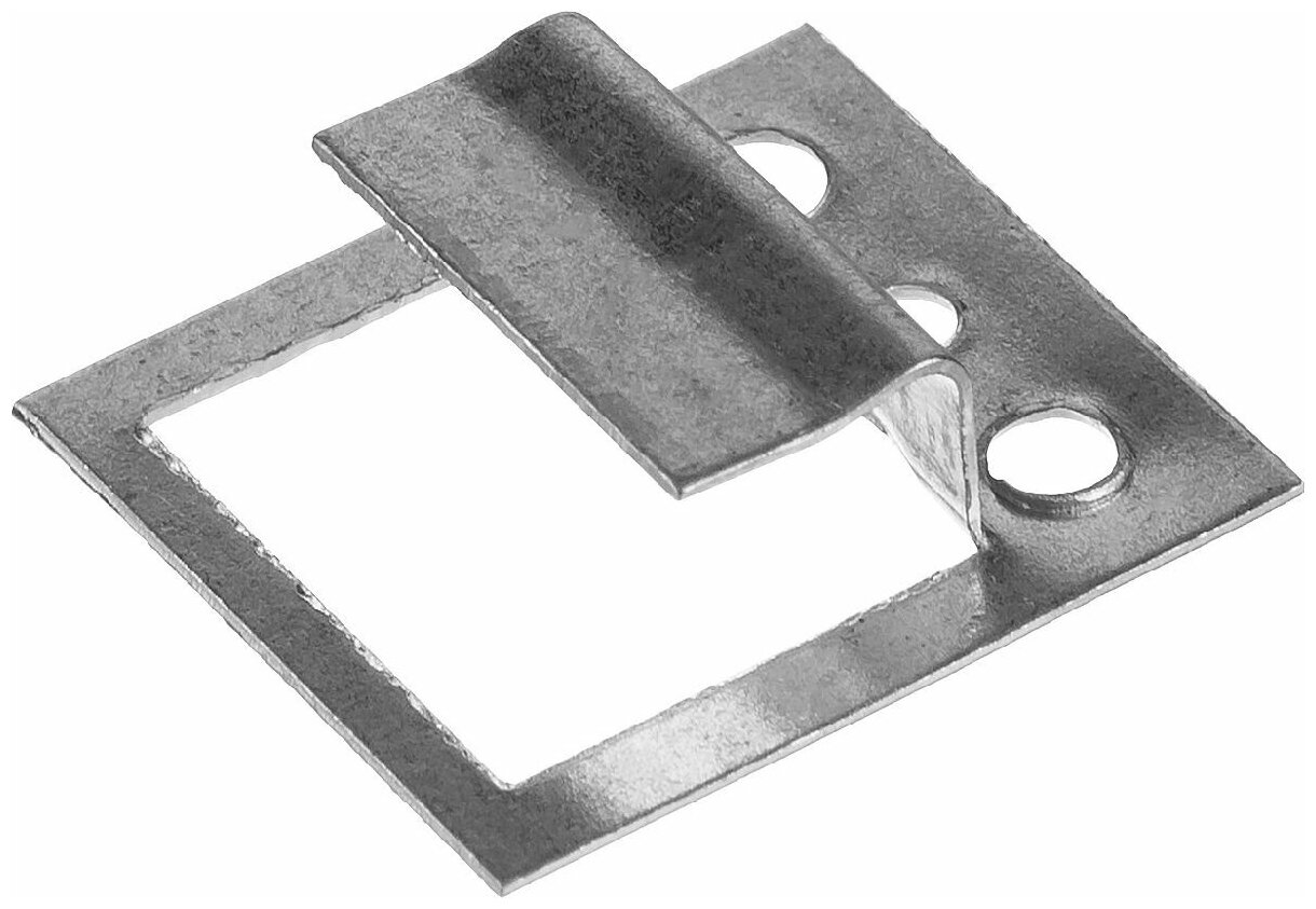 Крепеж для вагонки ЗУБР кляймер цинк 5 мм 100 шт толщина 0.5 мм длина 23 мм ширина 20 мм