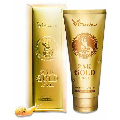 Elizavecca Пенка для умывания 24K Gold Snail Cleansing Foam 14903