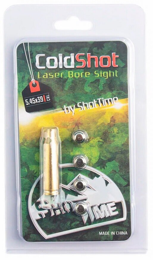 Лазерный патрон ShotTime ColdShot 545x39 (латунь лазер красный 655 нм)