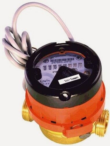 Изображение товара Счетчик горячей воды Тепловодомер ВСГд крыльчатый одноструйный Ду 15 Ру16