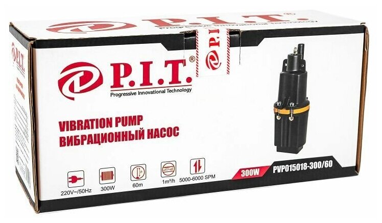 Колодезный насос P.I.T. PVP015018-300/60 (300 Вт) - фотография № 4