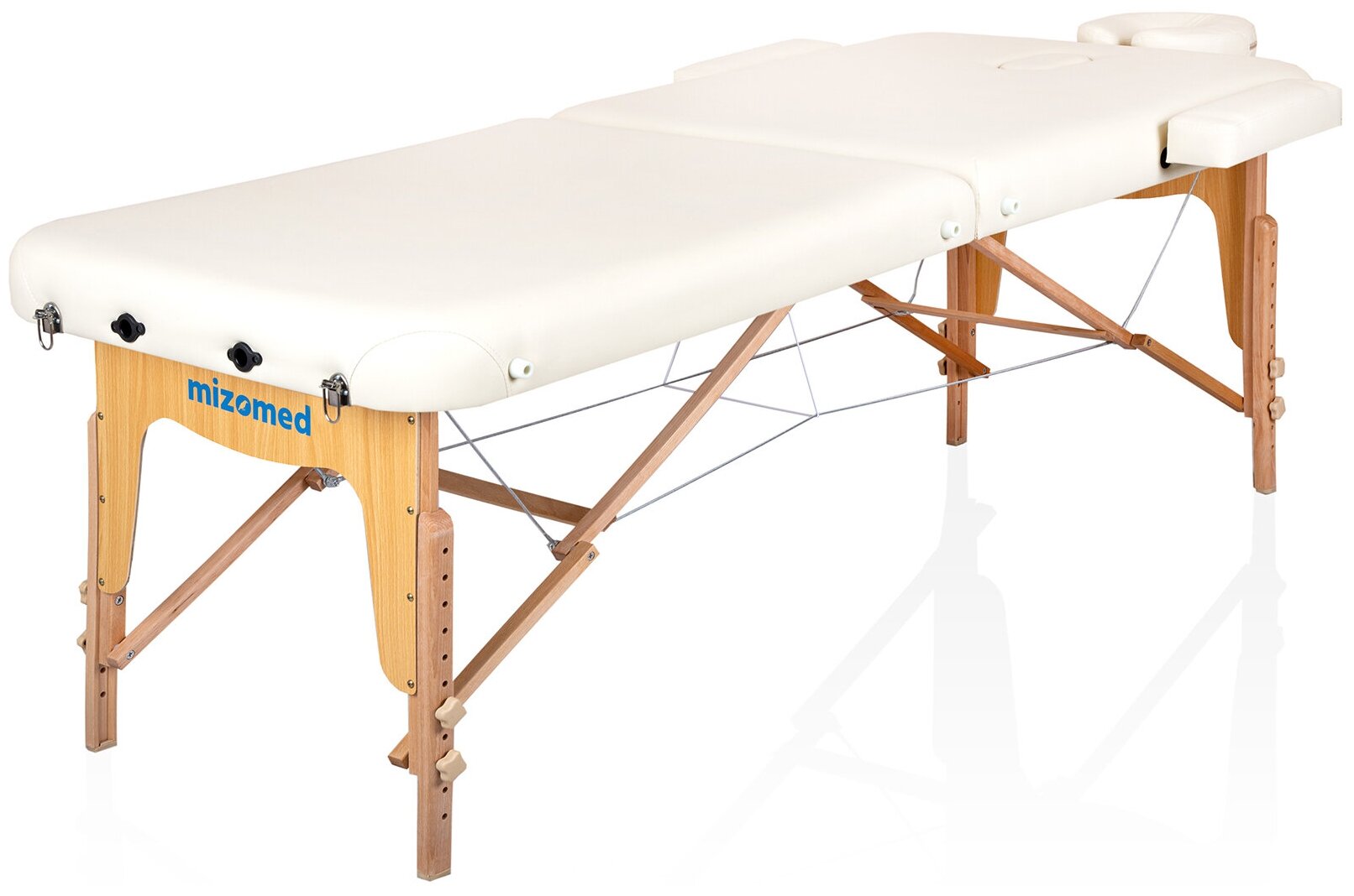 Mizomed Premium Pro 2 XL (80 см), массажный складной стол, цвет кремовый - фотография № 12