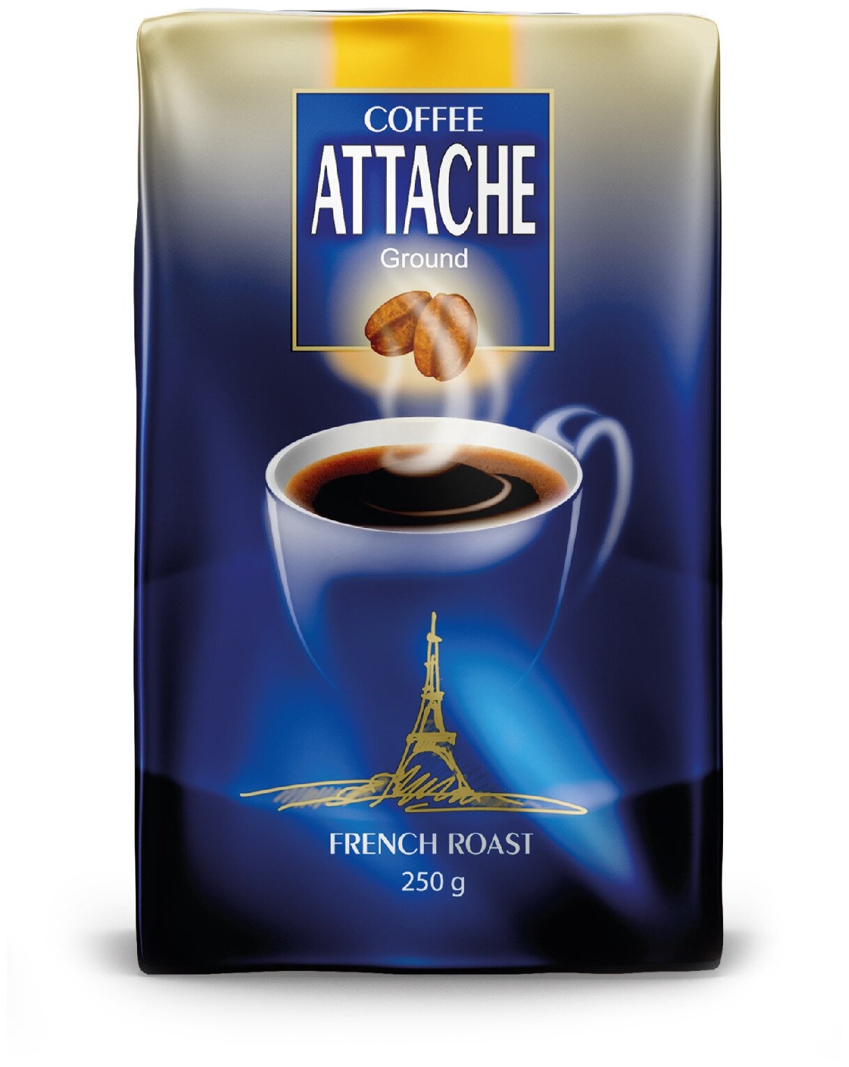 Кофе "ATTACHE" молотый французская обжарка 250г - фотография № 3
