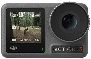 Экшн-камера DJI Osmo Action 3 Standard Combo, 12МП, 4096x3072, 1770 мА·ч, серый