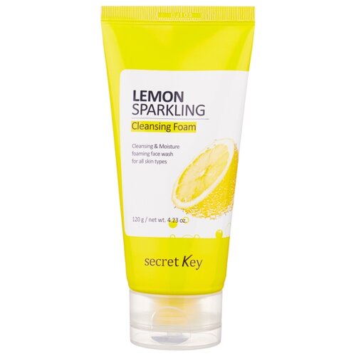 фото Secret Key очищающая пенка для умывания на газированной воде с лимоном Lemon Sparkling Cleansing Foam, 120 г