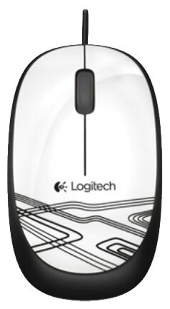 Мышь проводная Logitech M105, белый