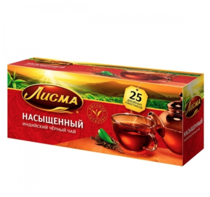 Чай чёрный в пакетиках Лисма "Насыщенный" 25 пакетиков по 1,8 г, индийский, байховый - фотография № 7