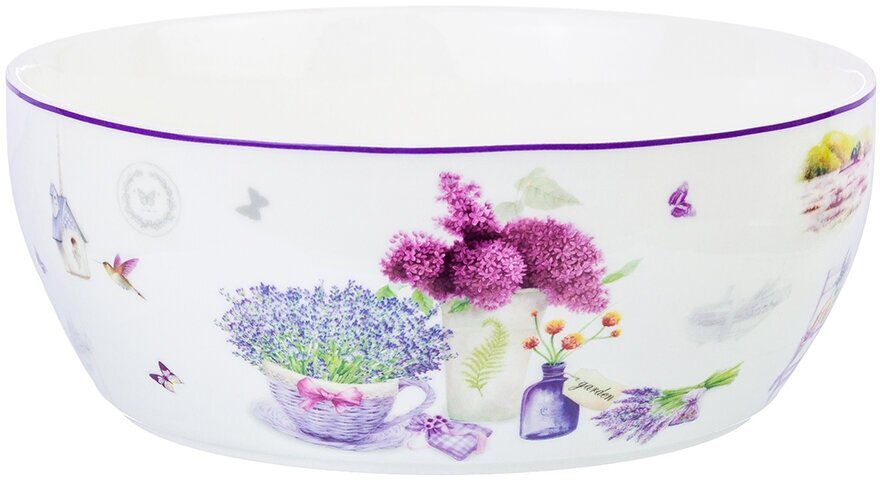 Салатник 20*20*7,5 см 1,7 л "Лаванда" NEW BONE CHINA