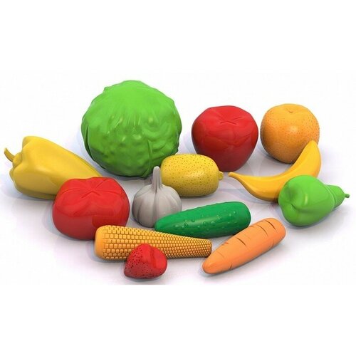ролевые игры нордпласт набор фрукты овощи 13 предметов Набор «Фрукты, овощи», 13 предметов