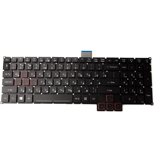 Клавиатура для Acer G9-591 G9-791 с подсветкой p/n: NKI1513025, 0KN0-EX2UI12 клавиатура для ноутбука acer predator 17 15 g9 591 591r g9 592 черная без рамки с подсветкой