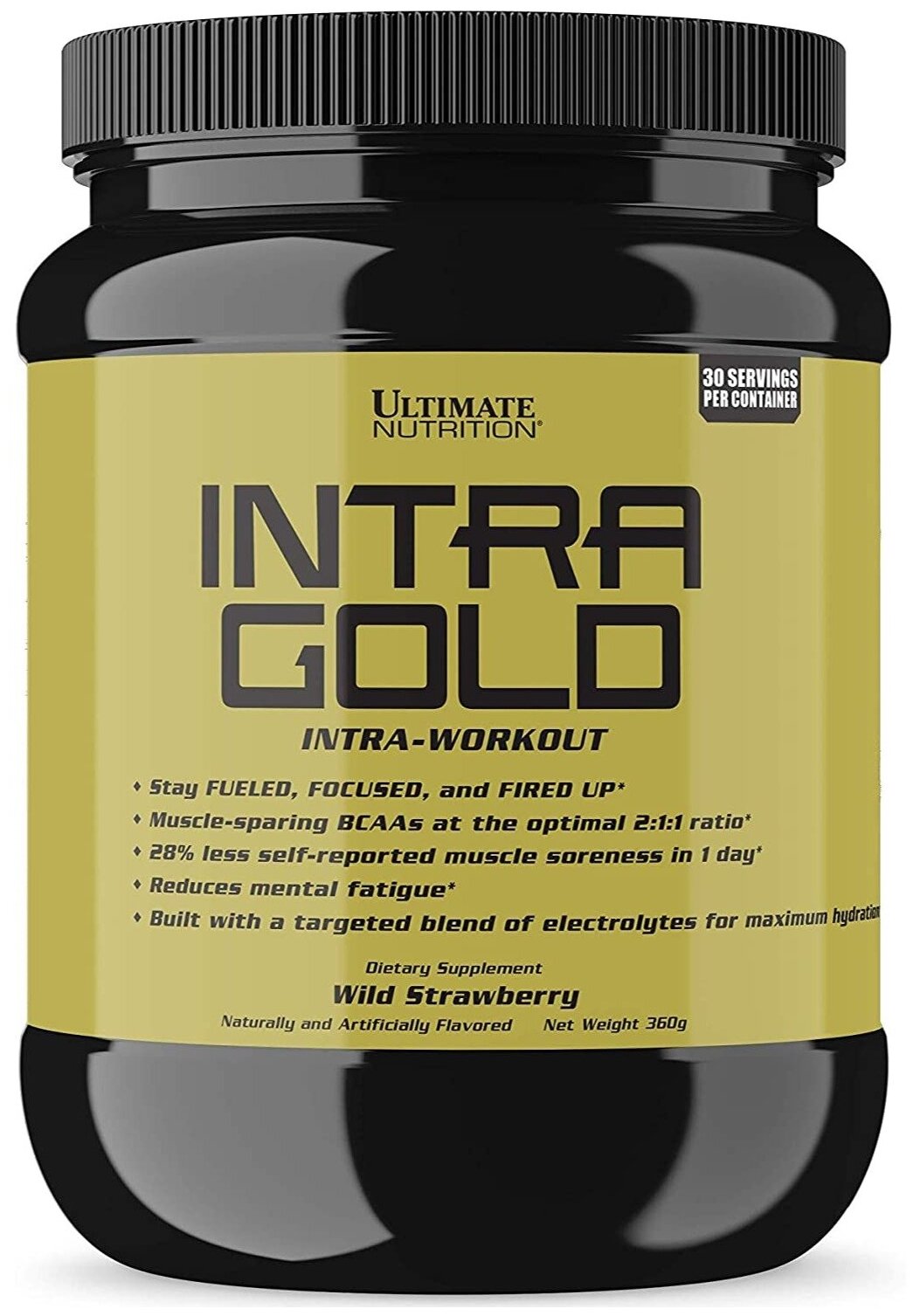 Ultimate Nutrition INTRA GOLD со вкусом Земляника 360 гр