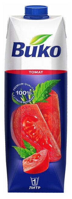 Сок томатный Вико, с мякотью, с солью, 1 л - фотография № 7