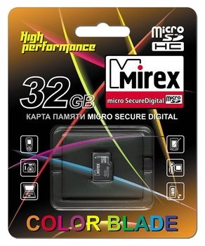   microSDHC MIREX 32GB (class 4)