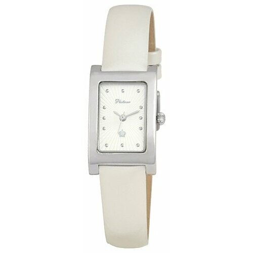 Наручные часы Platinor женские, кварцевые, корпус серебро, 925 пробасеребряный