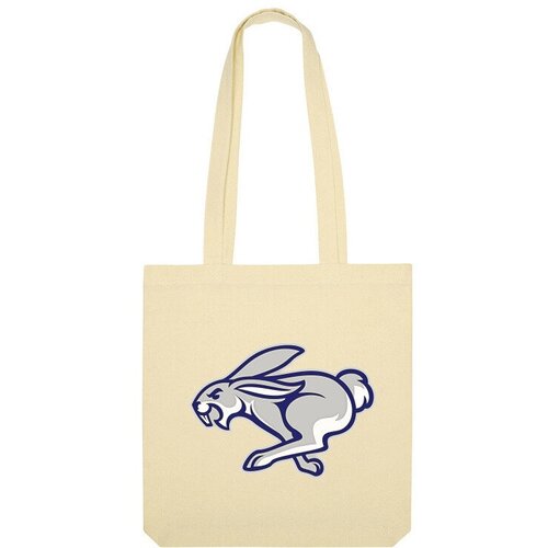 Сумка шоппер Us Basic, бежевый сумка бегущий кролик оранжевый