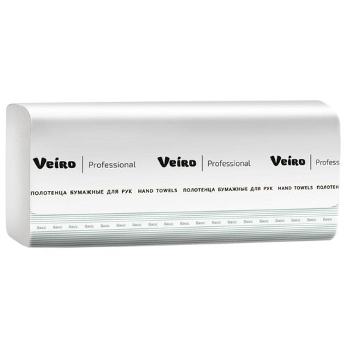 фото Полотенца бумажные Veiro Professional Comfort KV104 белые однослойные, 20 рул., 250 л.
