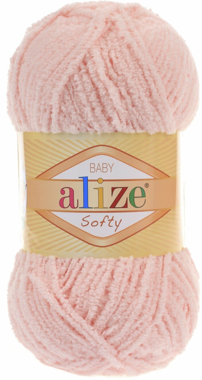 Пряжа Alize Softy (Ализе Софти) - 3 мотка Цвет: 340 Пудра 100% микрополиэстер 50 г / 115 м