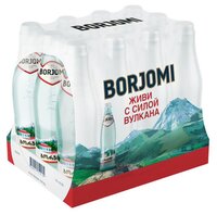 Минеральная вода Borjomi газированная стекло, 0.5 л