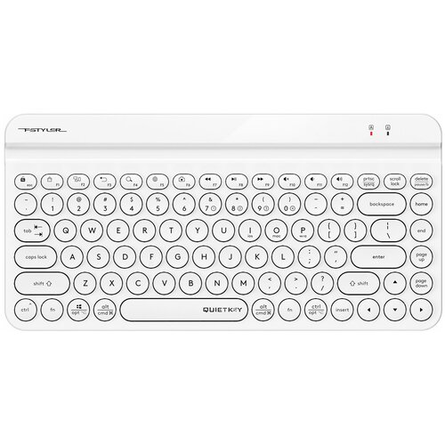 Клавиатура A4Tech Fstyler FBK30 белый USB беспроводная BTRadio slim Multimedia FBK30 WHITE 263800₽