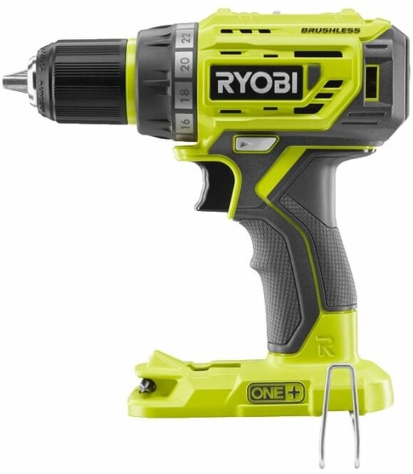 Аккумуляторная дрель-шуруповерт RYOBI R18DD7-0 18 В 5133004532, без аккумулятора - фотография № 13