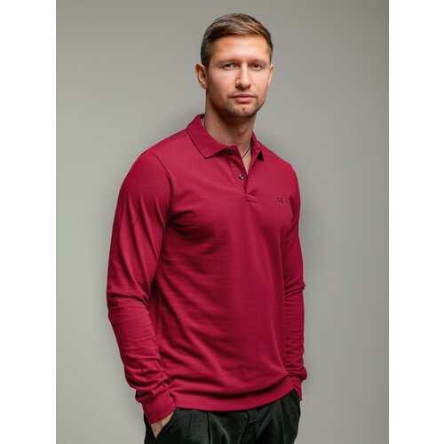 Поло ТД Коллекция, размер M, бордовый рубашка поло стандартного размера с длинными рукавами maste ted baker синий