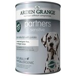 Arden Grange Partners Sensitive White Fish,Potato консервы для собак с белой рыбой и картофелем 395 гр - изображение