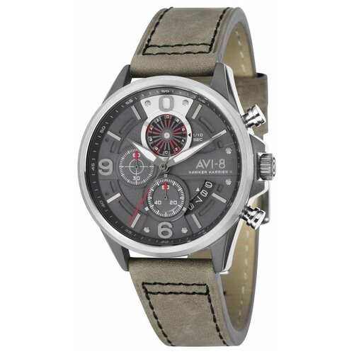 фото Наручные часы avi-8 часы наручные avi-8 av-4051-03, серебряный, серый