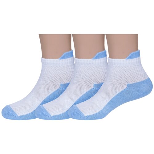 Комплект из 3 пар детских носков Носкофф (алсу) голубые, размер 14-16