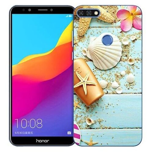 фото Чехол Gosso 711569 для Honor 7C пляжный натюрморт