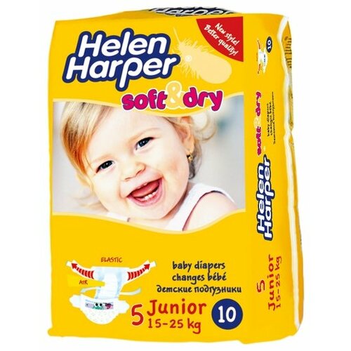 Helen Harper подгузники Soft & Dry Junior (15-25 кг), 10 шт.
