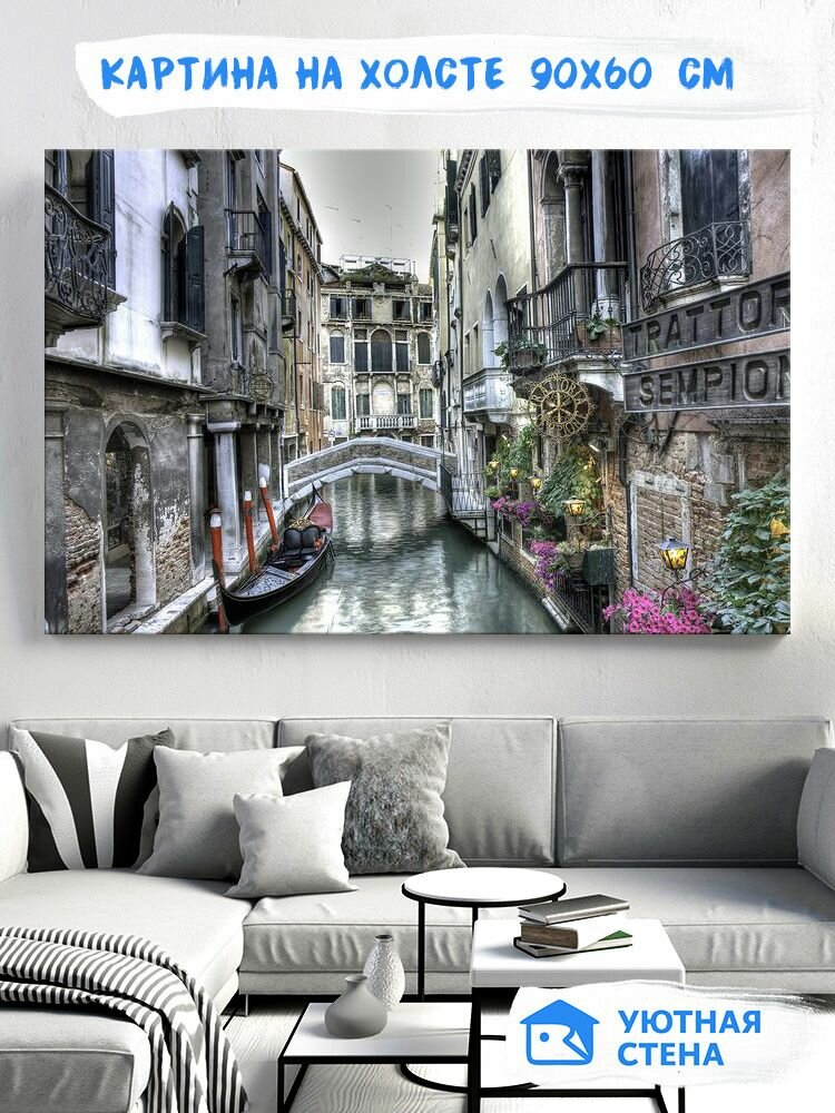 Картина на натуральном холсте Уютная стена 