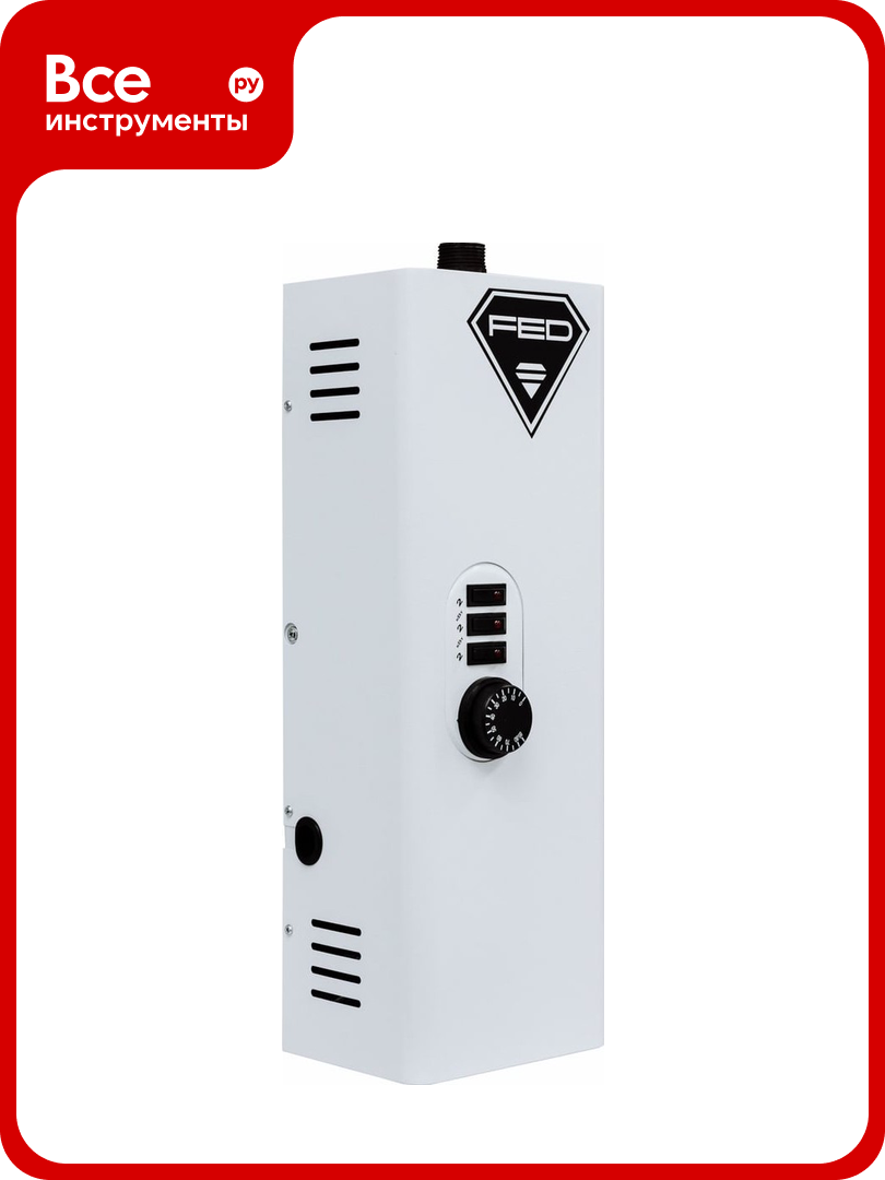 Электрический котел FED ЭВПМ-6 кВт (25) 220-380В (Ду25) 2036269 ЭПВМ6