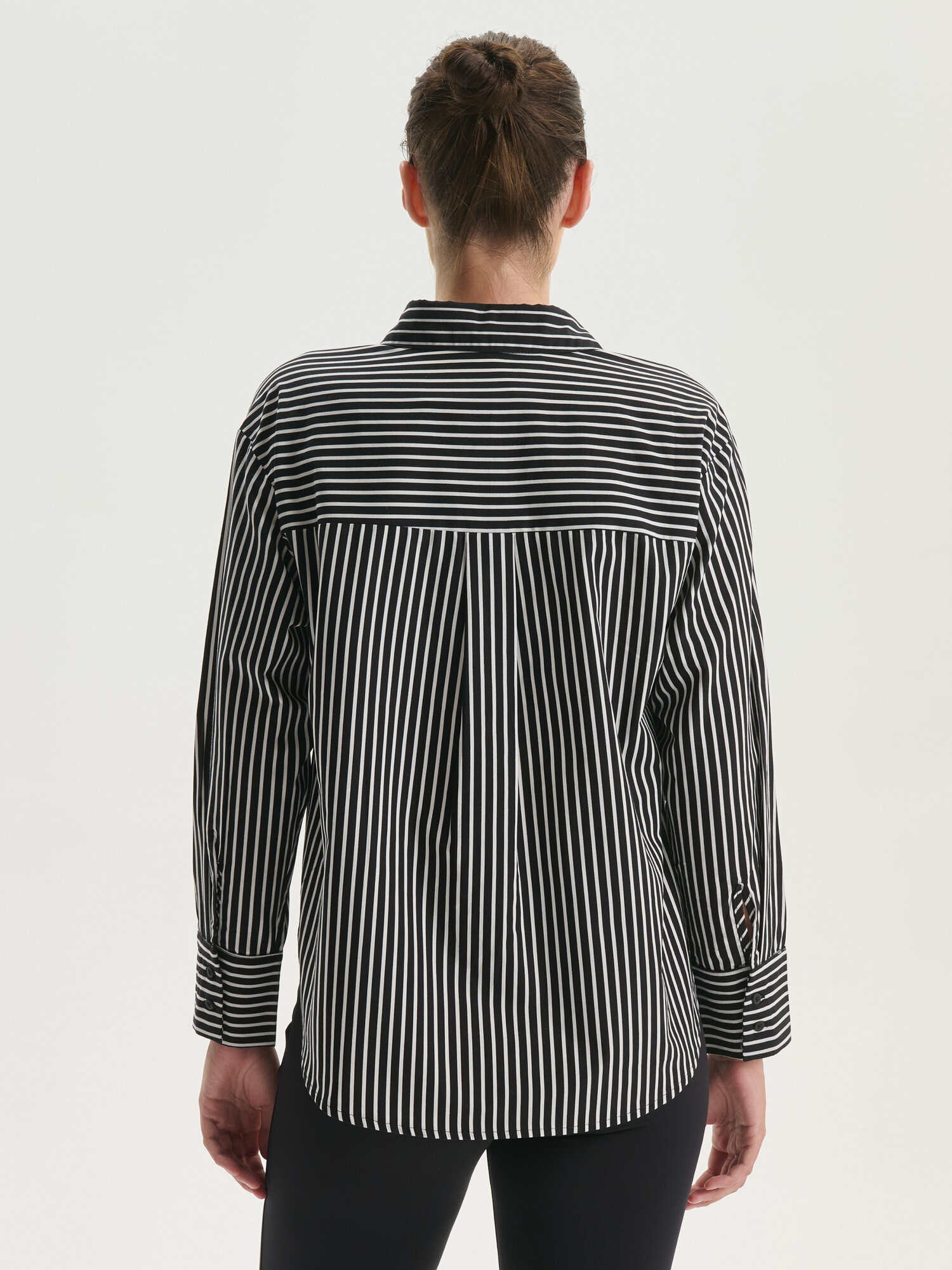 Рубашка LC Waikiki, размер L, black striped — фото 1