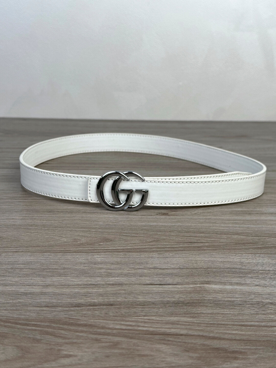 Ремень  для женщин, размер 100, белый, — фото 1