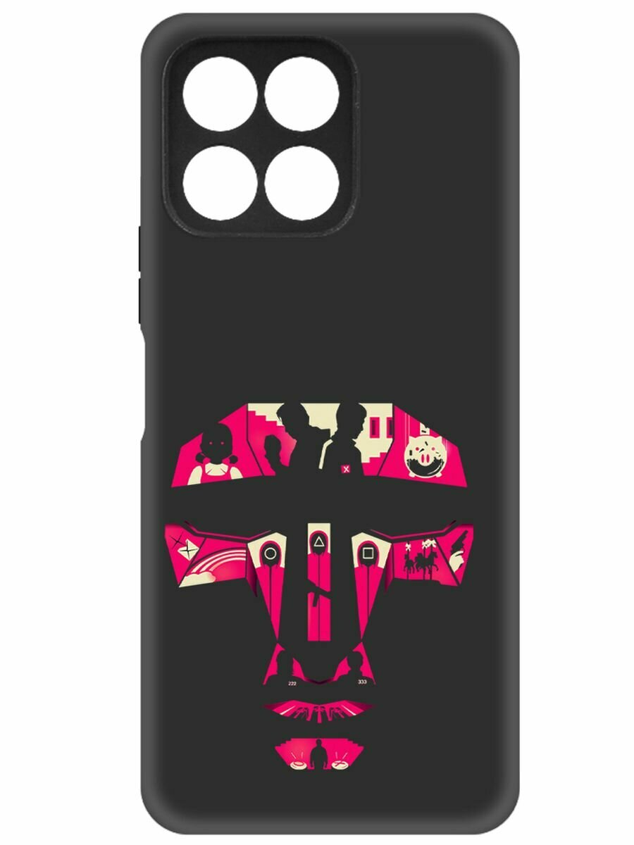 Чехол-накладка Krutoff Soft Case Игра в кальмара арт для Honor X6 черный