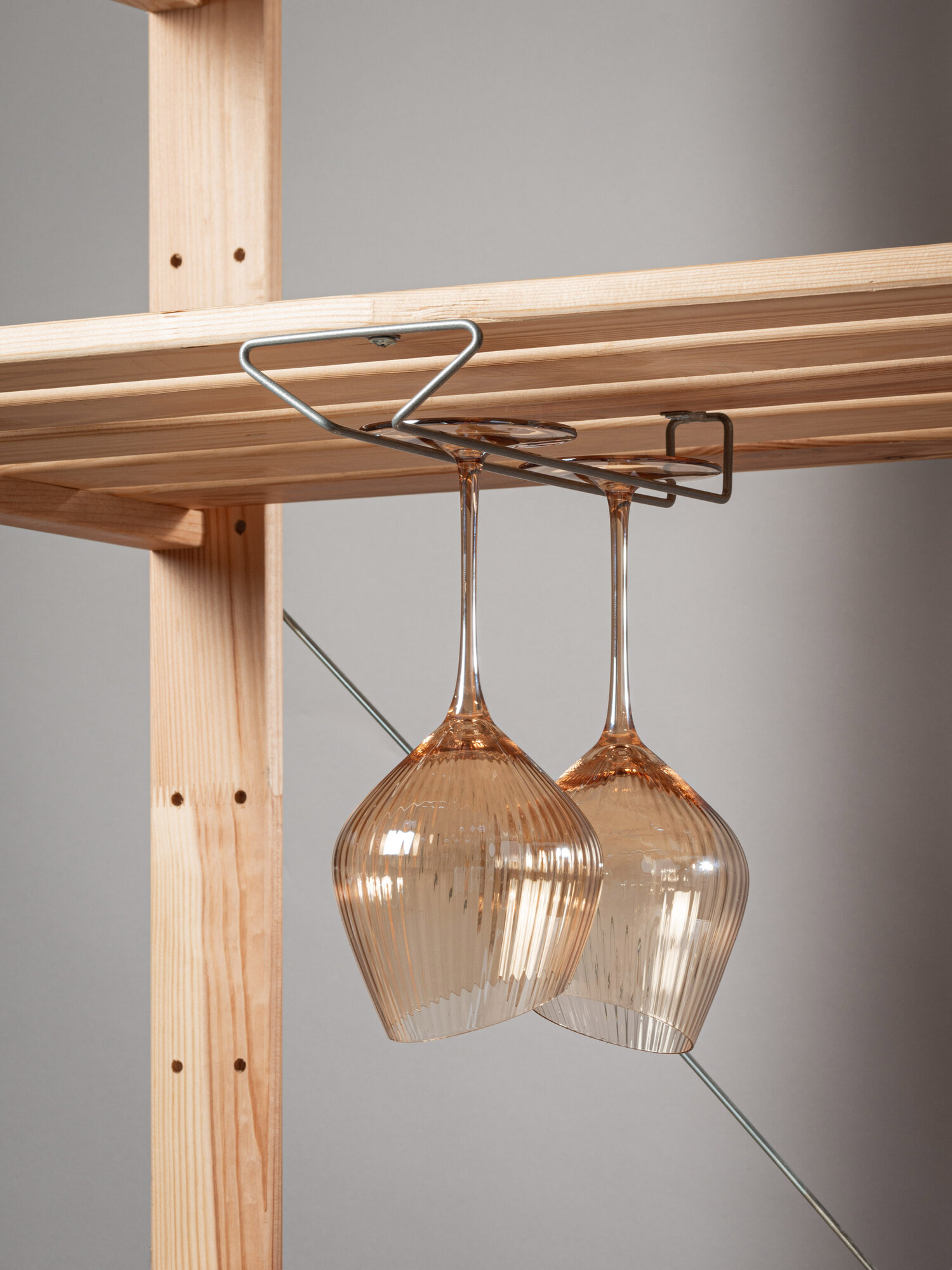 Держатель ilwi INT-W-DB-L-1/4 для бокалов с креплением серебристый