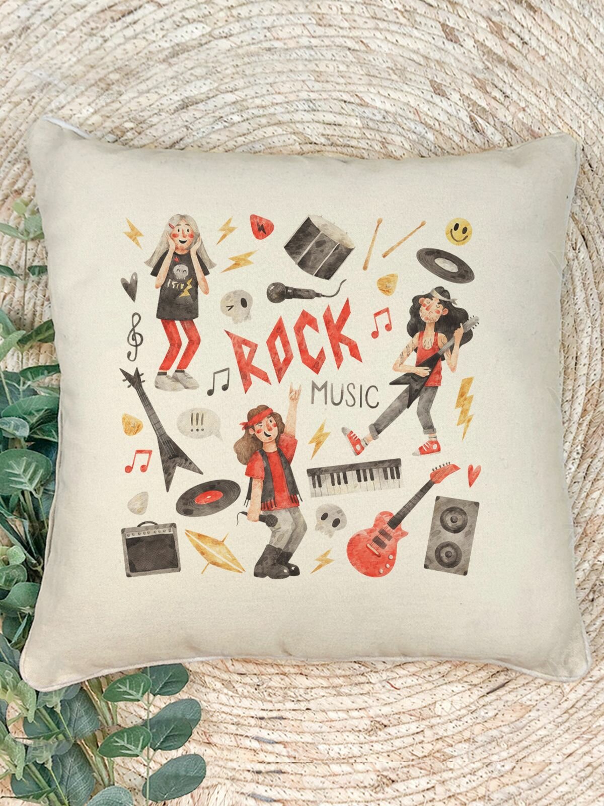 Наволочка для декоративной подушки Gerasim "Rock", 41х41 см, эко-ткань хлопок/полиэфир