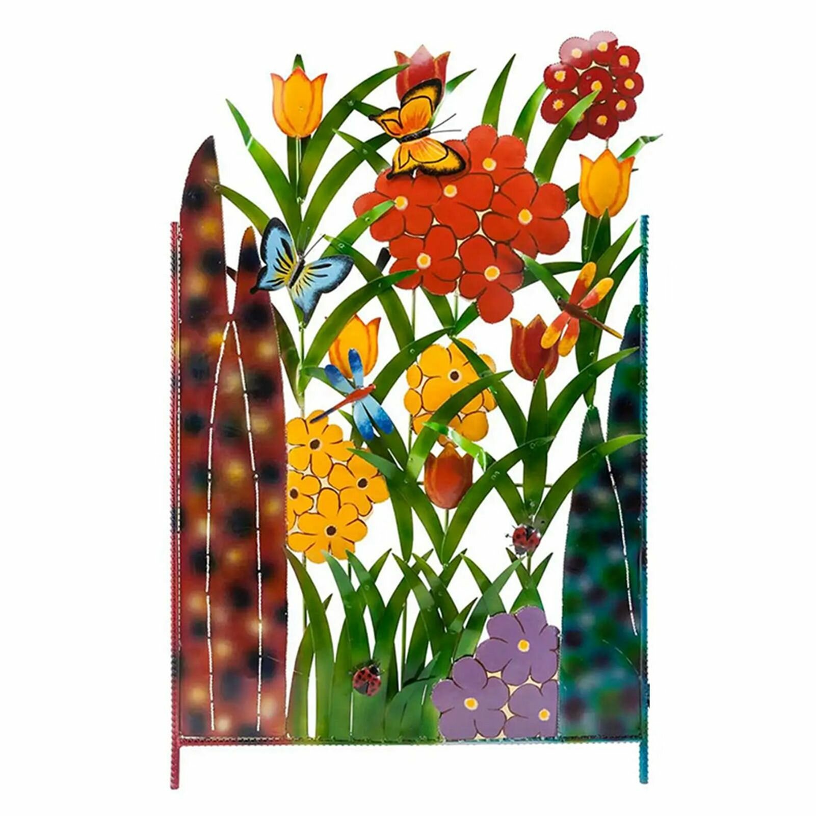 Железный садовый забор с декоративной панелью для ограждения патио и двора, вольера для собак