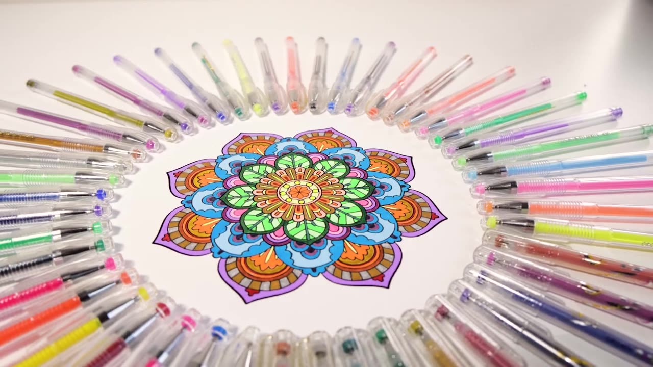 Набор гелевых ручек Crown "Hi-Jell Color" 5 шт, 5 цветов, 0,5мм — фото 1