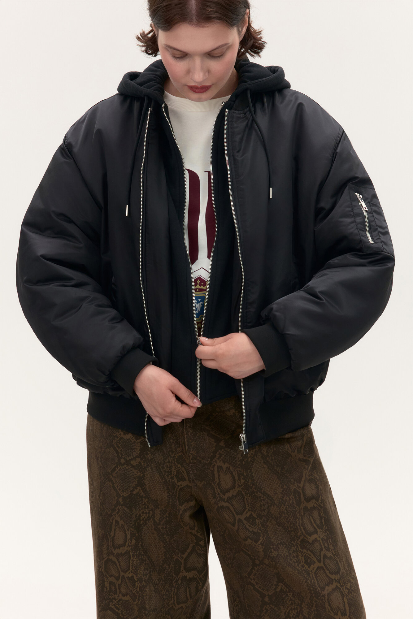 Бомбер Befree Plus Size размер XL черный