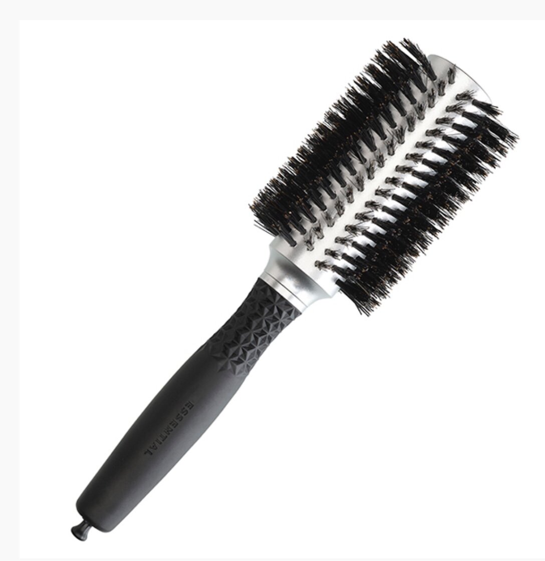 Брашинг Olivia Garden Essential Blowout Soft Boar Bristles Silver (33 мм)