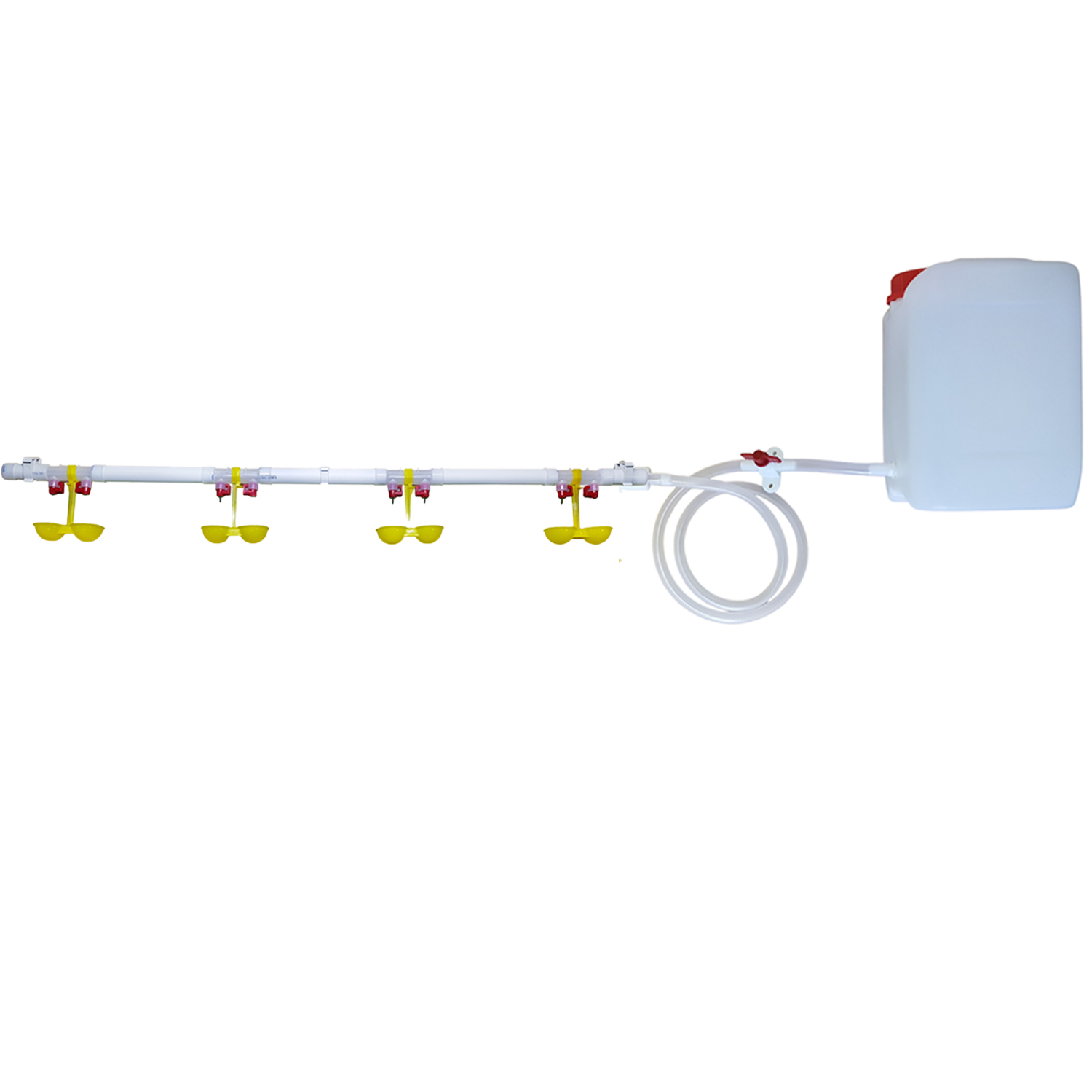 Ниппельная система поения НП18 100см с канистрой 5л, комплект. Для бройлеров кур перепелов, для с/х птиц