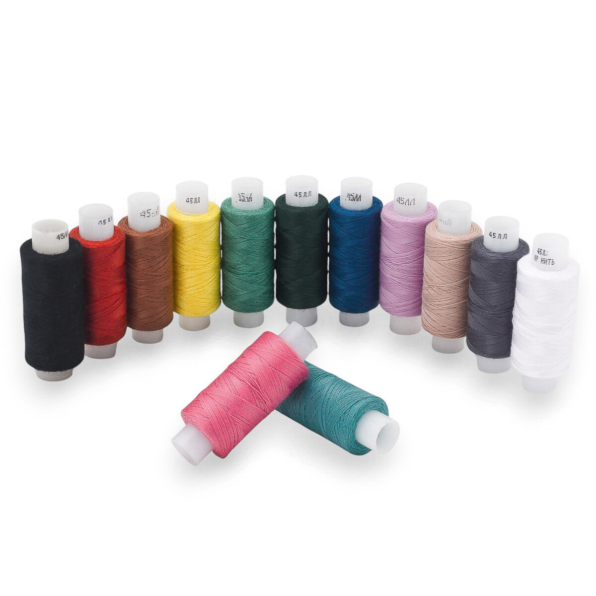 Нитки швейные армированные набор ассорти 13 шт*200 м 45 ЛЛ Айрис