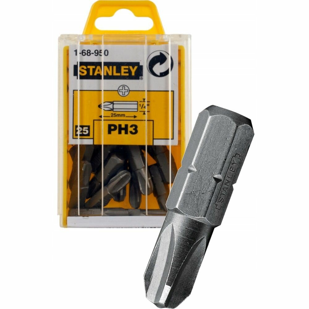 Бита STANLEY с шестигр. хвостовиком 1/4