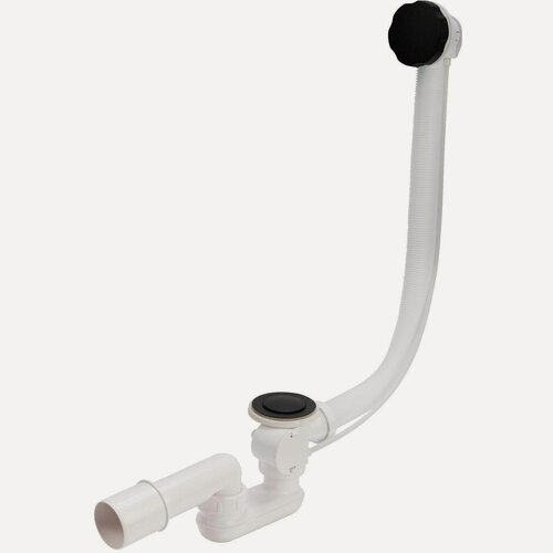 Изображение товара Слив-перелив Aquanet "V55R", для ванны, полуавтоматический, 70 см, черный