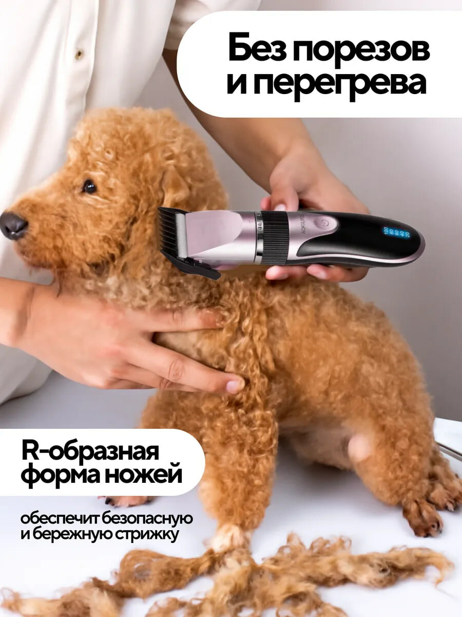 Картинки Машинка для стрижки животных Savlaro, собак, кошек, для груминга, беспроводная с аккумулятором