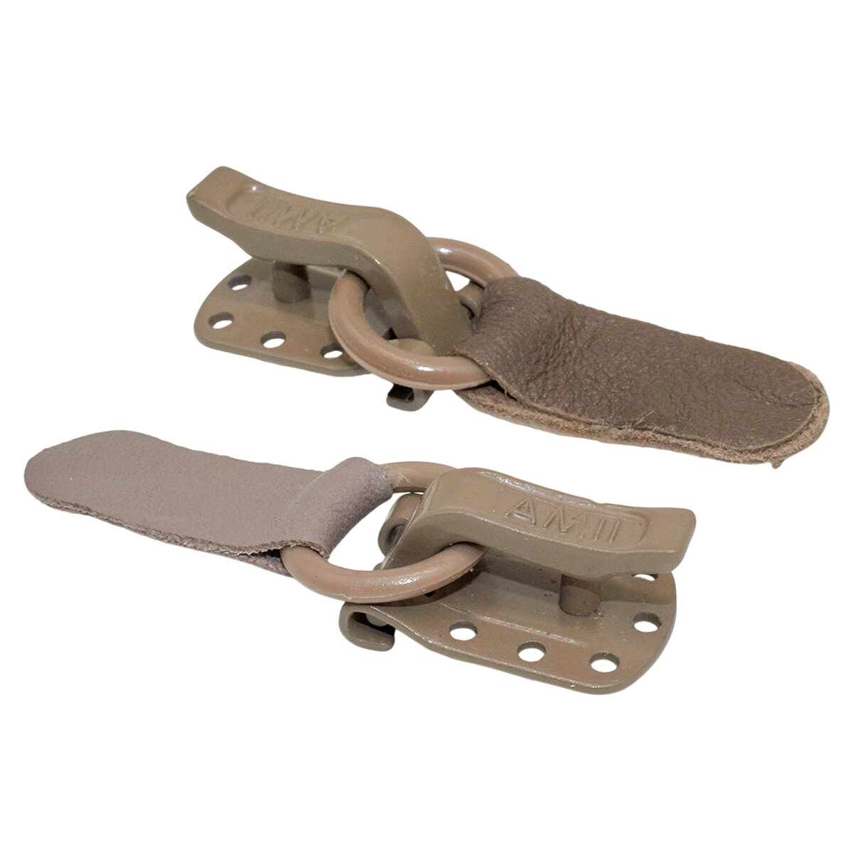 Крючки шубные металлические 50 шт, 5,2*1,6 см, темно-бежевый, Amii