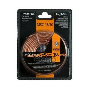 Кабель акустический  2x15 мм кв 10м MYSTERY арт. msc-15/10